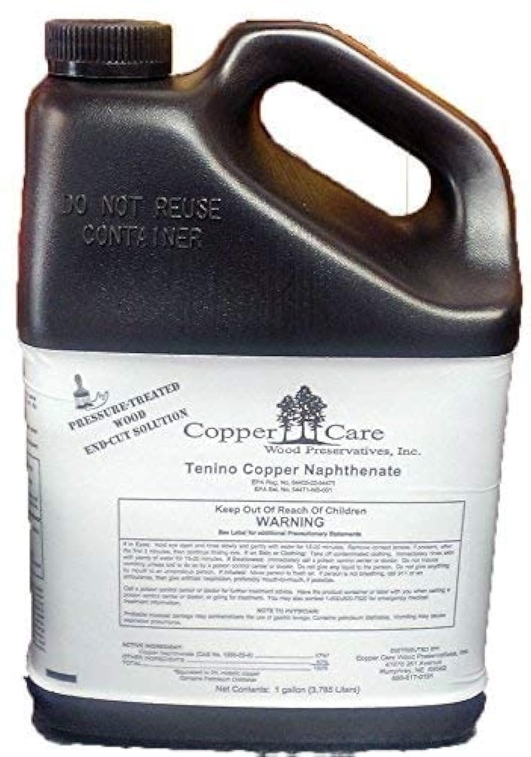 Tenino copper naphthenate bottle ready-to-use wood preservative.