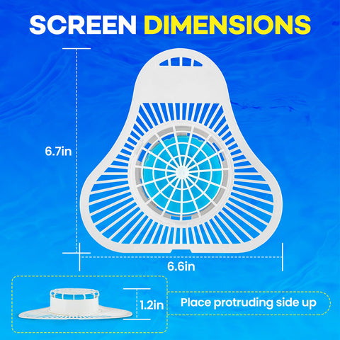 TENKAIWICK anti-splash urinal screen minimizes splashes and keeps floors cleaner