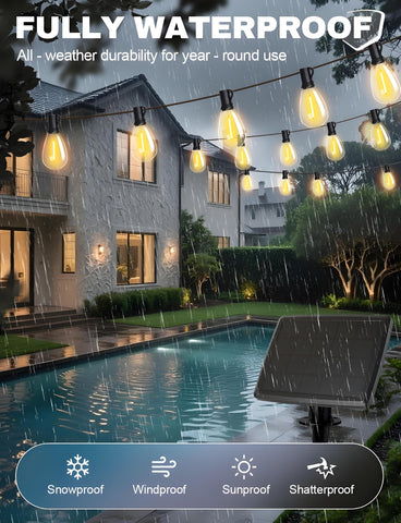 Tenmiro 32+2 LED shatterproof bulbs deliver durable outdoor lighting.