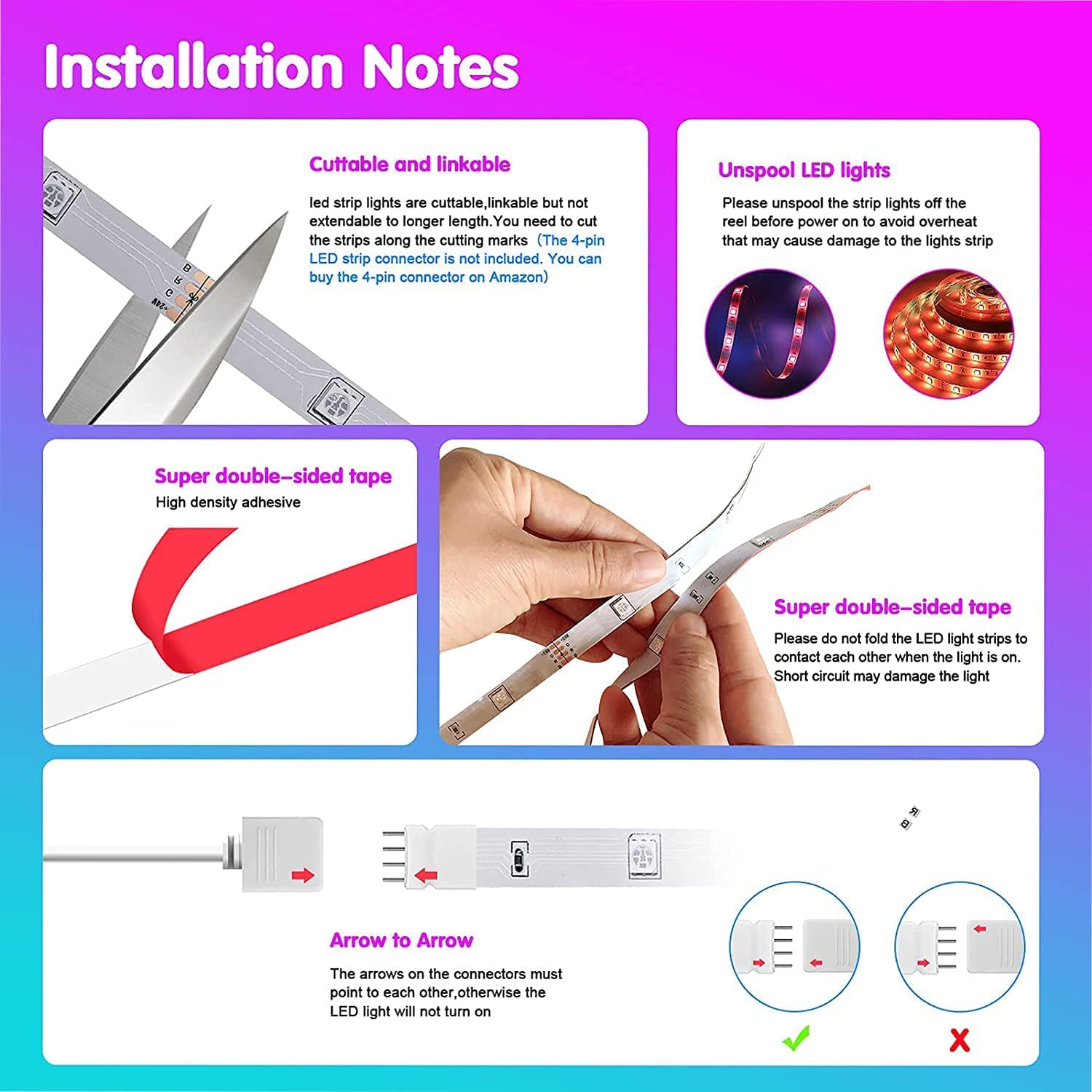Tenmiro LED strip brightness control from 1% to 100% for any space.