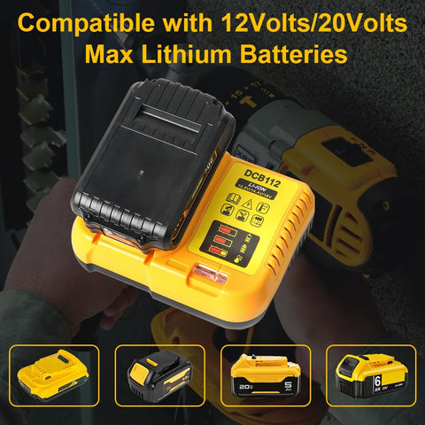 TENMOER charger compatible with multiple DEWALT batteries