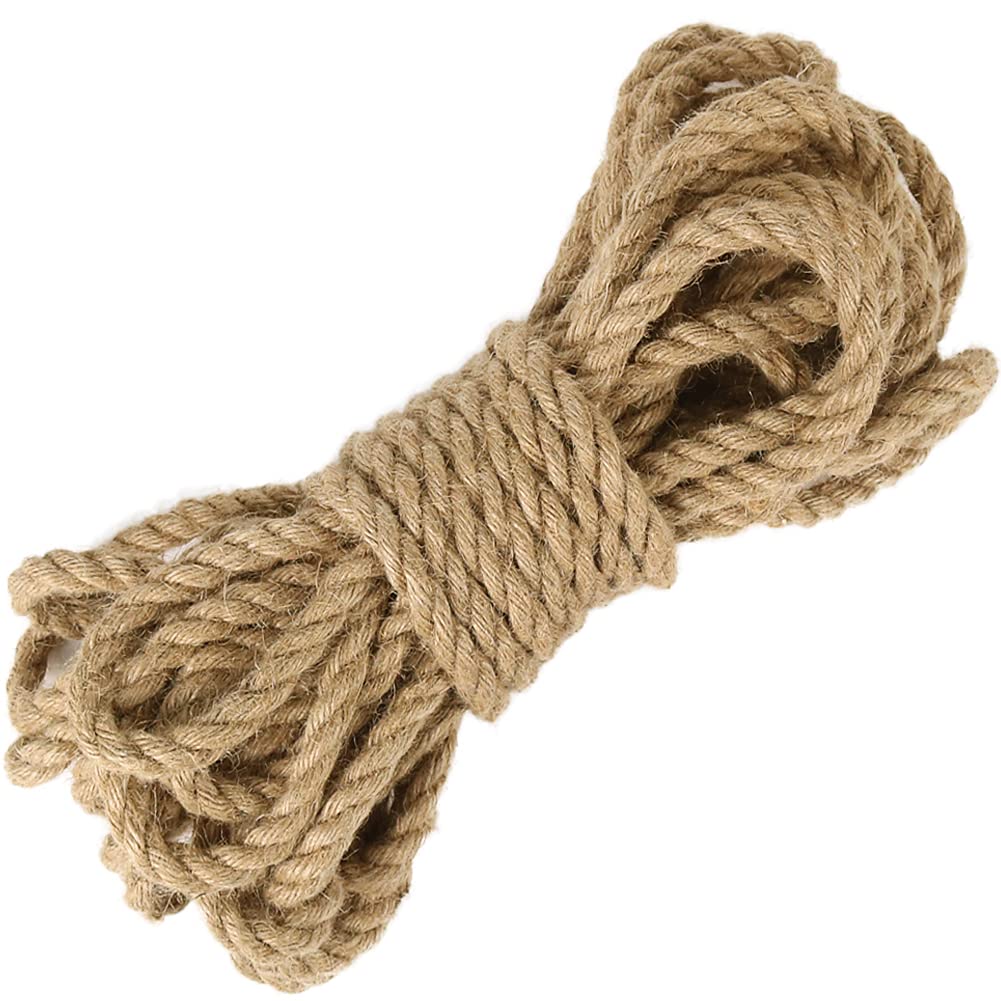 Tenn Well 8mm jute rope on a cat scratching post for pet furniture.