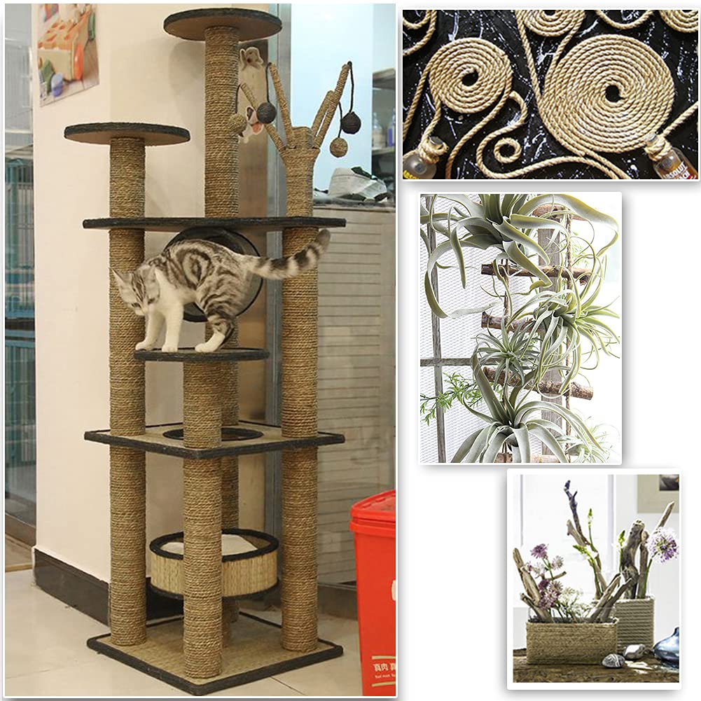 Tenn Well 8mm jute rope used as a plant hanger for greenery indoors.