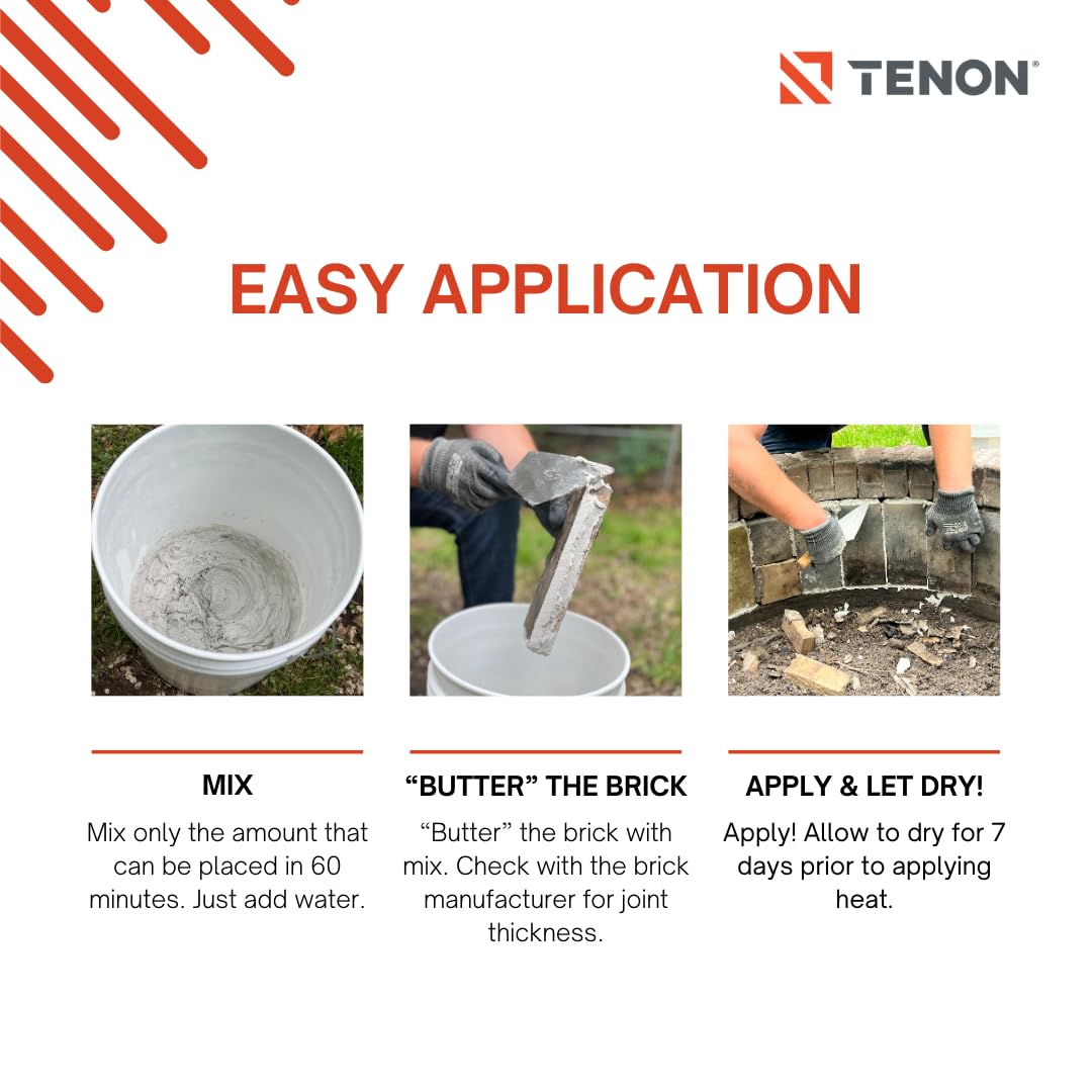 Tenon Refractory Mortar for clay flue liners delivering long-lasting performance