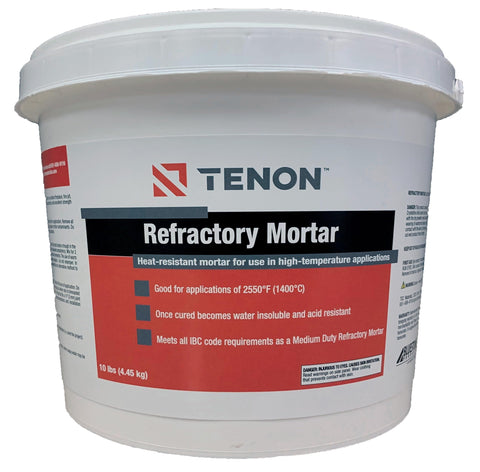 Tenon Refractory Mortar ready-to-use mix for fast fireplace repairs