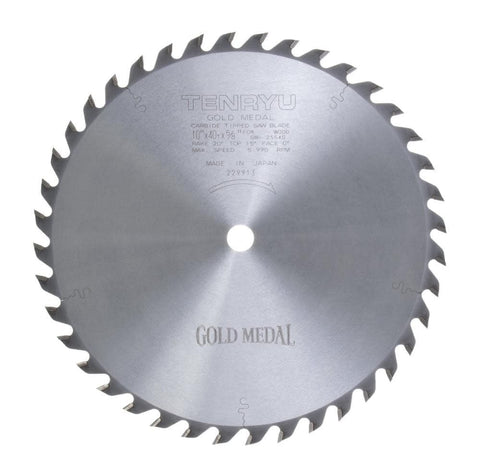 Tenryu GM-25540 10-inch combo blade in action for rip and cross-cut tasks