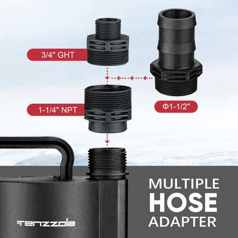 Tenzzola bottom inlet reduces debris intake for longer life