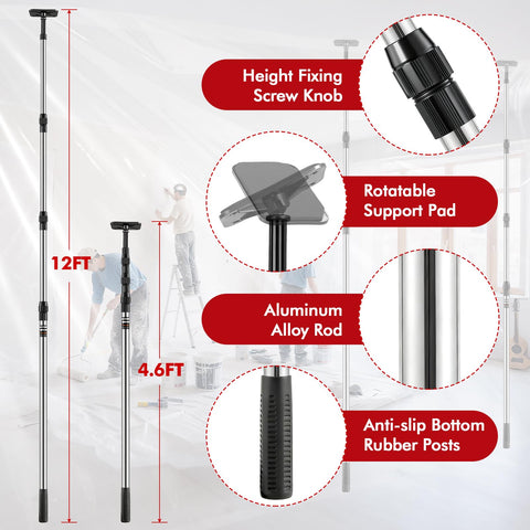 Teodute 4-pack dust barrier poles ready for renovations