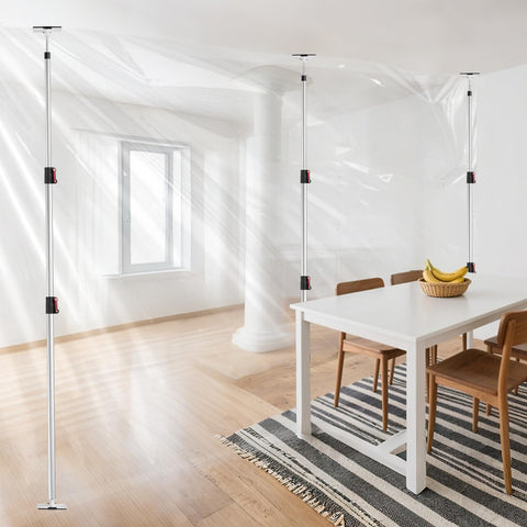 Teodute dust barrier poles in use during renovation project