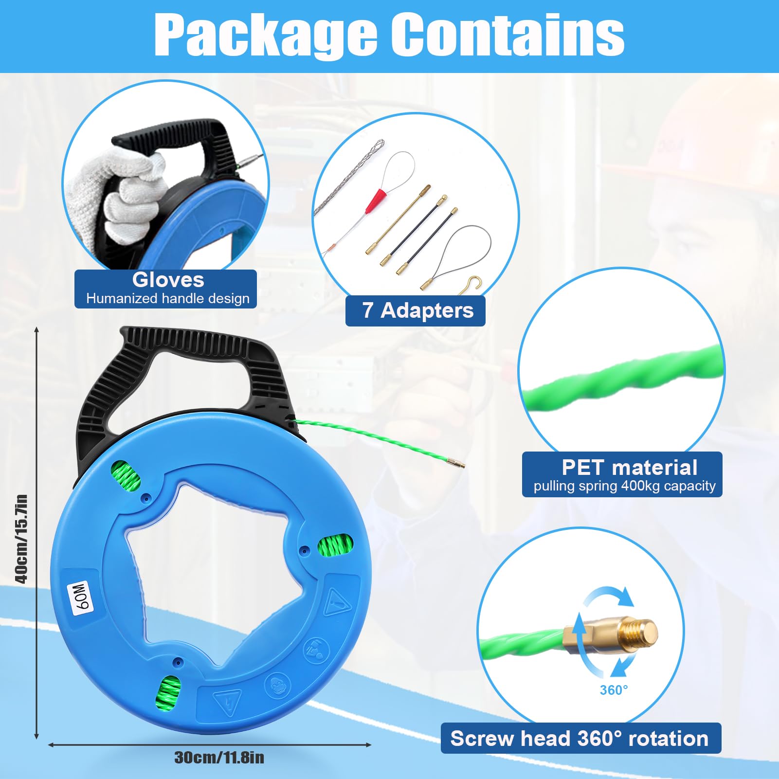 Teodute seven leader tips enhance straightness and pipe navigation.
