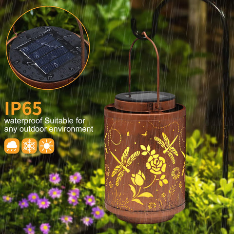Metal frame and hollow design provide durable, elegant illumination without cords.