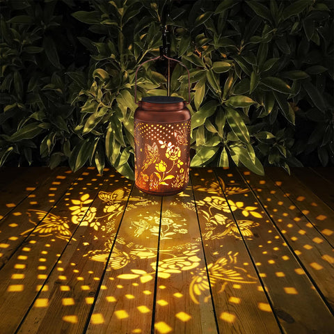 Tepaken Rose Butterfly lantern waterproof design withstands rain.