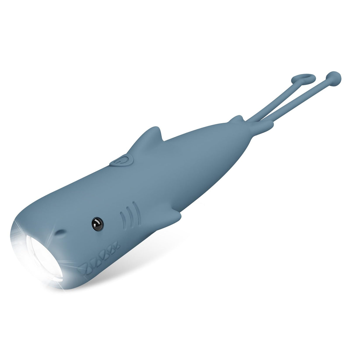Tepreswes Kids Shark Shaped Flashlight with silicone wrap for gentle play