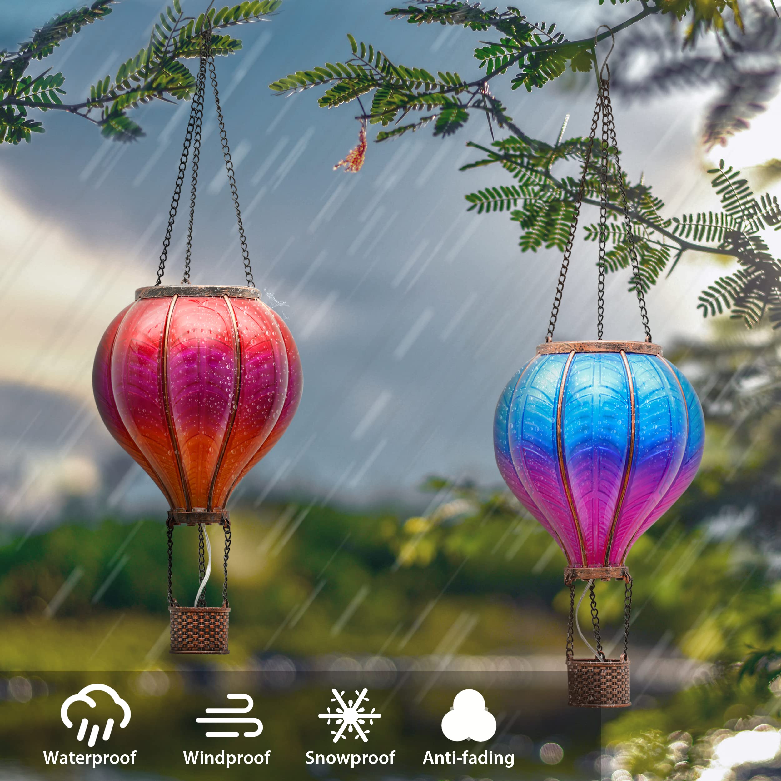 TERESA'S COLLECTIONS hot air balloon lantern gift-ready packaging option