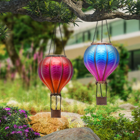 TERESA'S COLLECTIONS hot air balloon lantern night illumination for yard