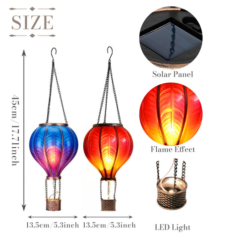 TERESA'S COLLECTIONS hot air balloon lantern waterproof and durable for all weather