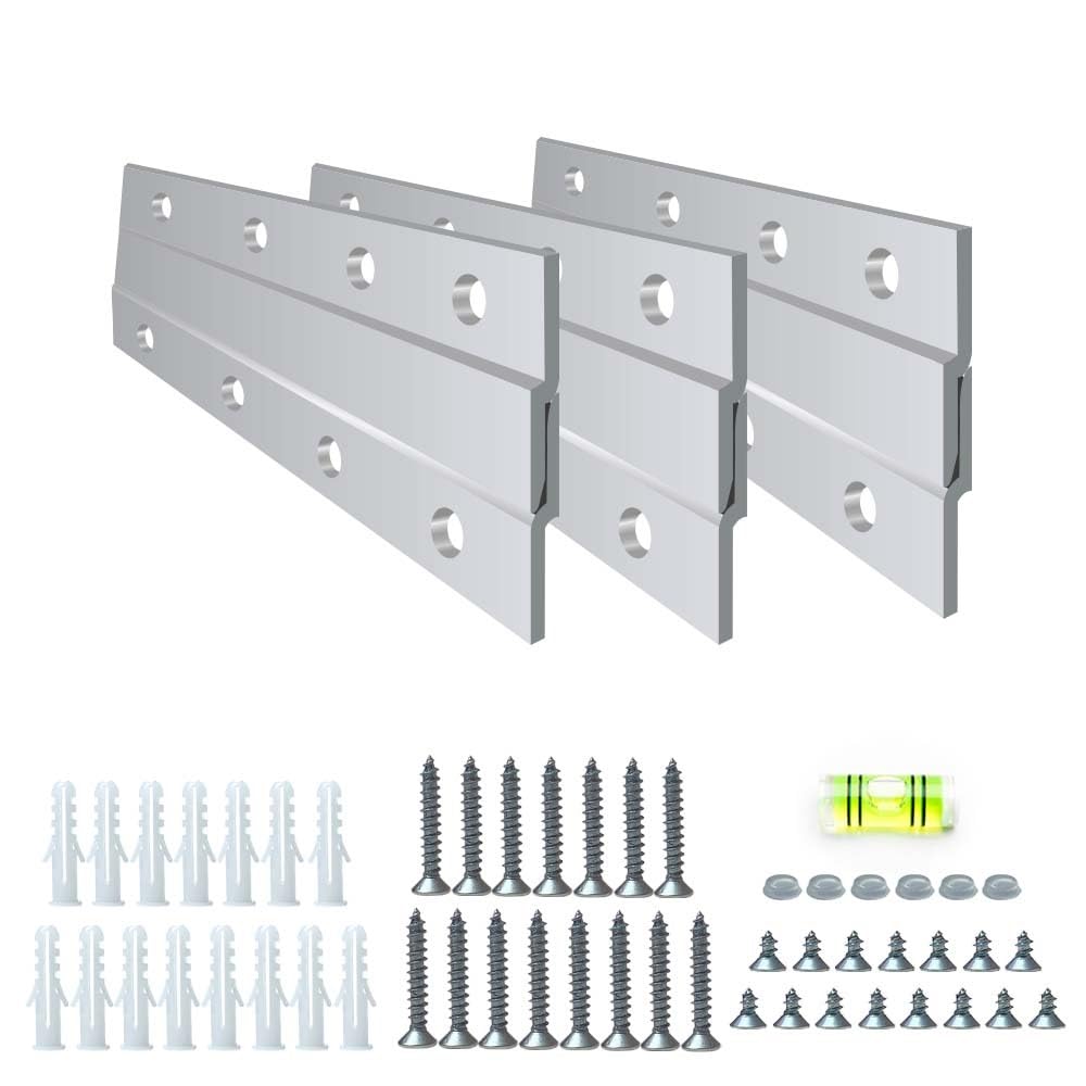 TERET 6-inch French cleat hanger assembled for secure wall display.