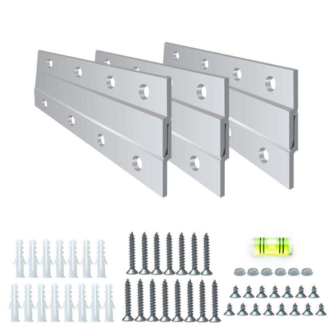 TERET 6-inch French cleat hanger assembled for secure wall display.