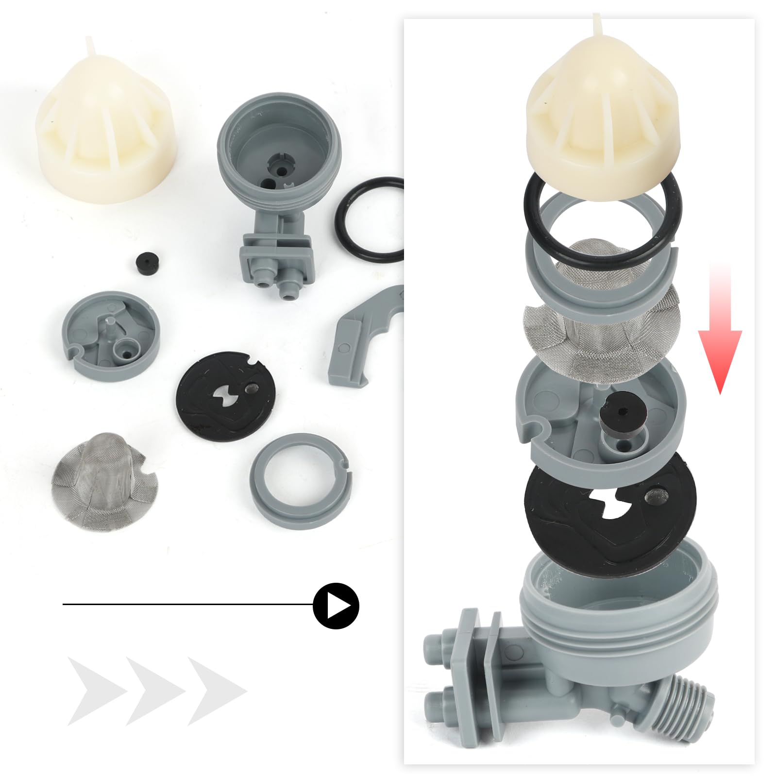 TERGTIRY replacement parts for 7187065 and 7253808 ensure reliable performance.