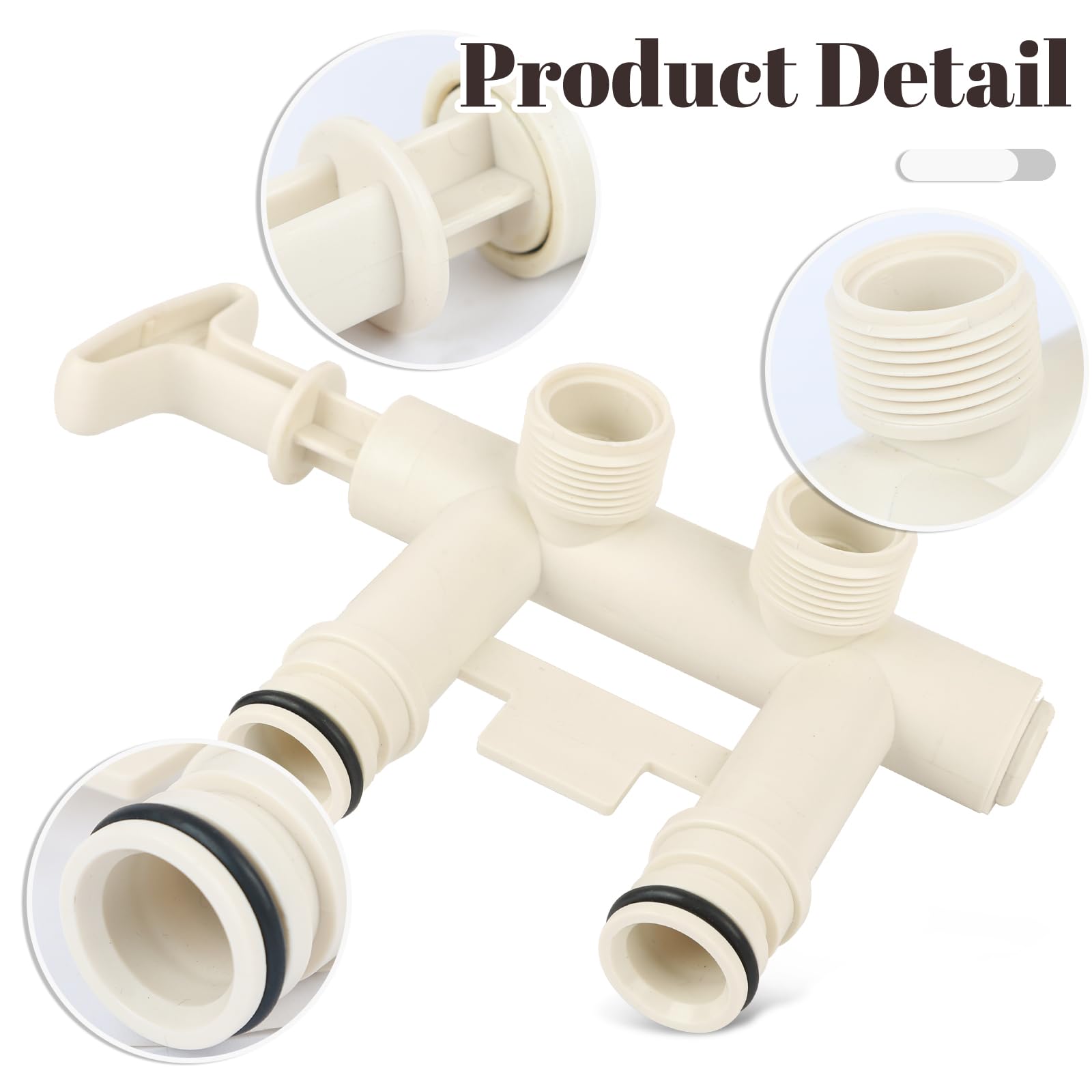 TERGTIRY thread connection guide shows 1 inch male threads compatibility
