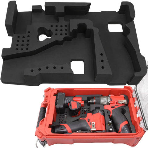 Terixe EVA liner gen3-m12 fit securely holds the Gen 3 M12 drill in the Packout box