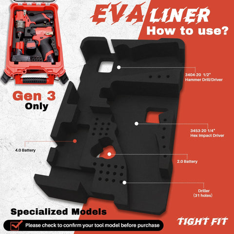 Terixe liner offers easy drop-in installation with pre-cut slots for instant organization