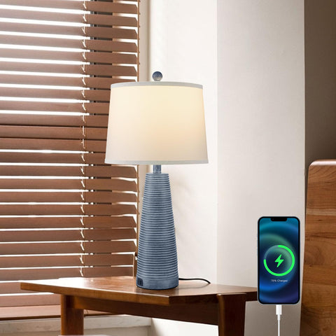 Terpsichore Nightstand Lamp offers 3-way dimming for mood-adjusted brightness