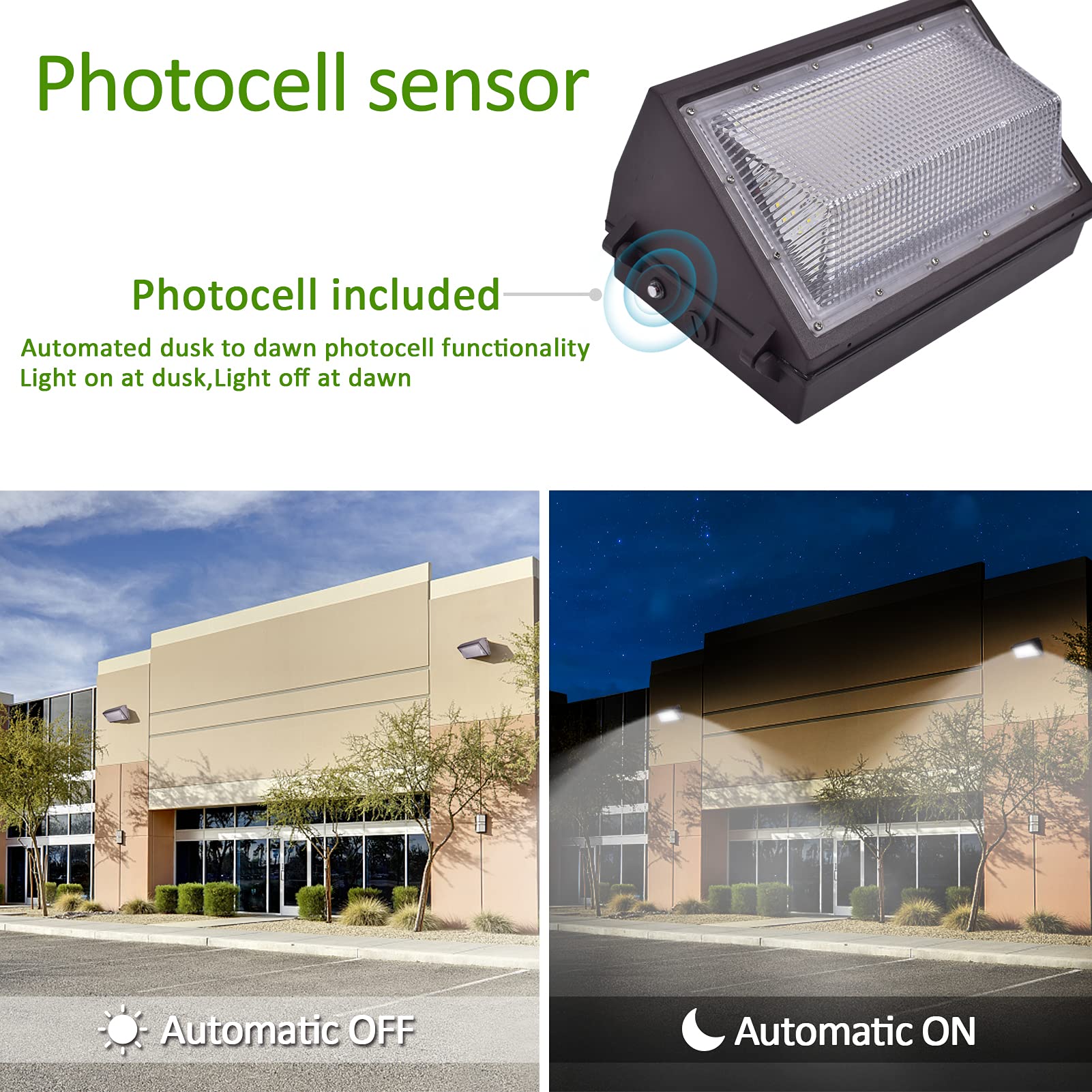 Tesoorda IP65 waterproof LED wall pack in harsh weather conditions.