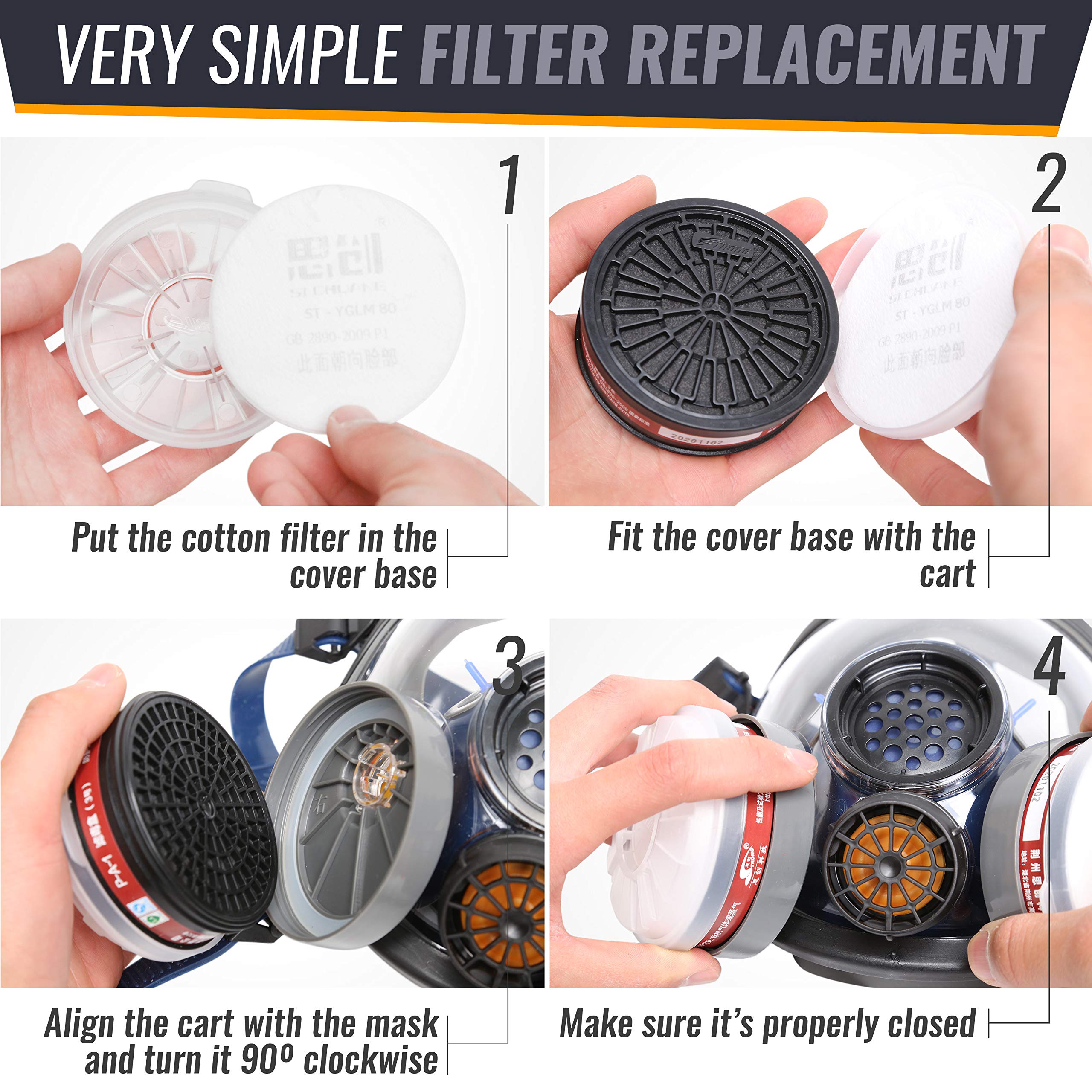 Tesoro Moda filter covers pack demonstrates protective shells for easy replacement.