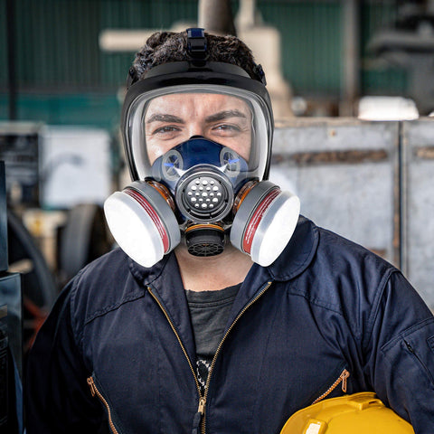 Tesoro Moda full-face respirator compatibility shows seamless integration with 80mm masks.