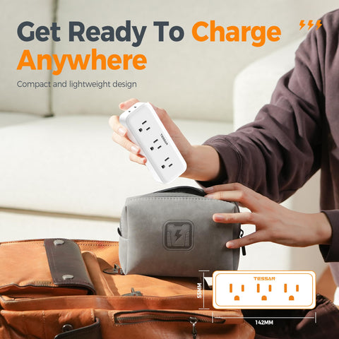 TESSAN organized charging station keeps multiple devices neatly powered.