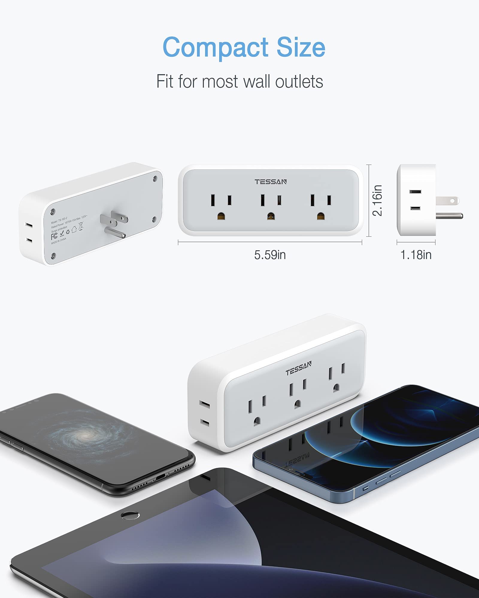 TESSAN home or office setup supports multiple devices safely.
