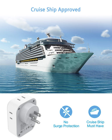 TESSAN no-surge no-cord cruise setup for easy travel.