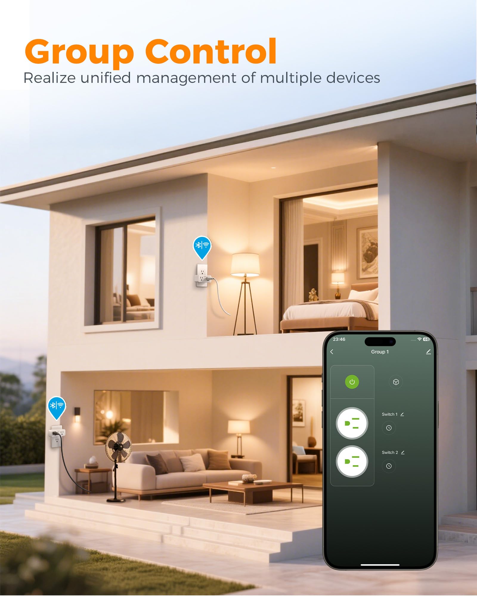 Voice control with TESSAN smart plug for effortless operation