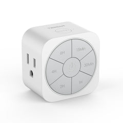 TESSAN timer outlet front view with intuitive countdown controls for quick scheduling