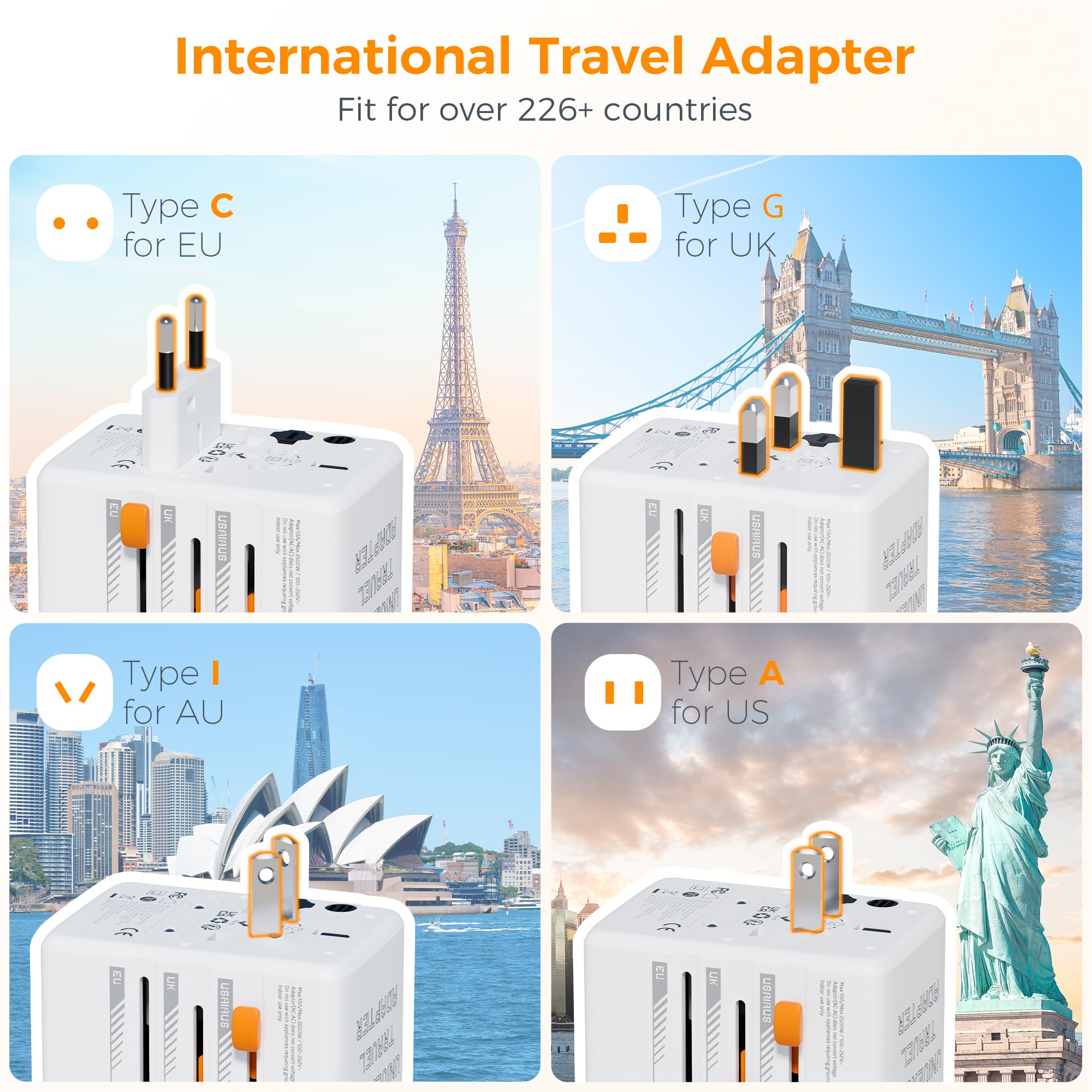TESSAN USB-C port delivering fast charging on the go