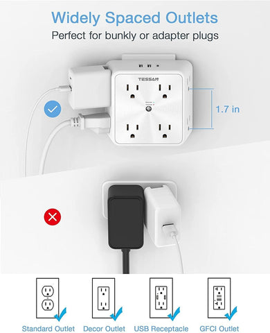 TESSAN USB-C port enables fast charging for modern devices