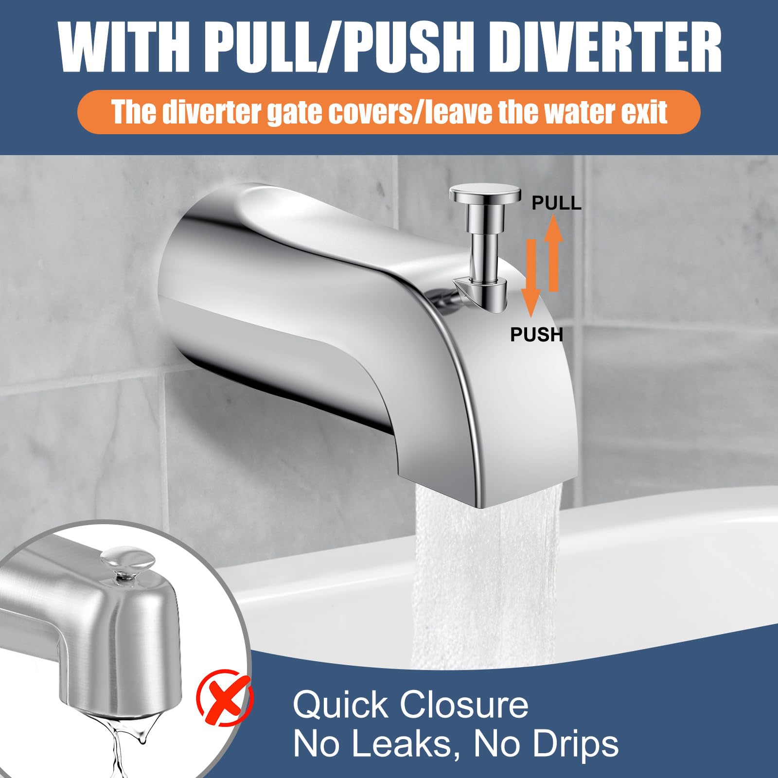 TEVIORA complete ready-to-install diverter spout kit