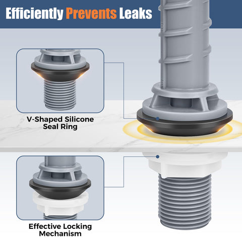 TEVIORA quiet-flush-system reduces bathroom noise during use.
