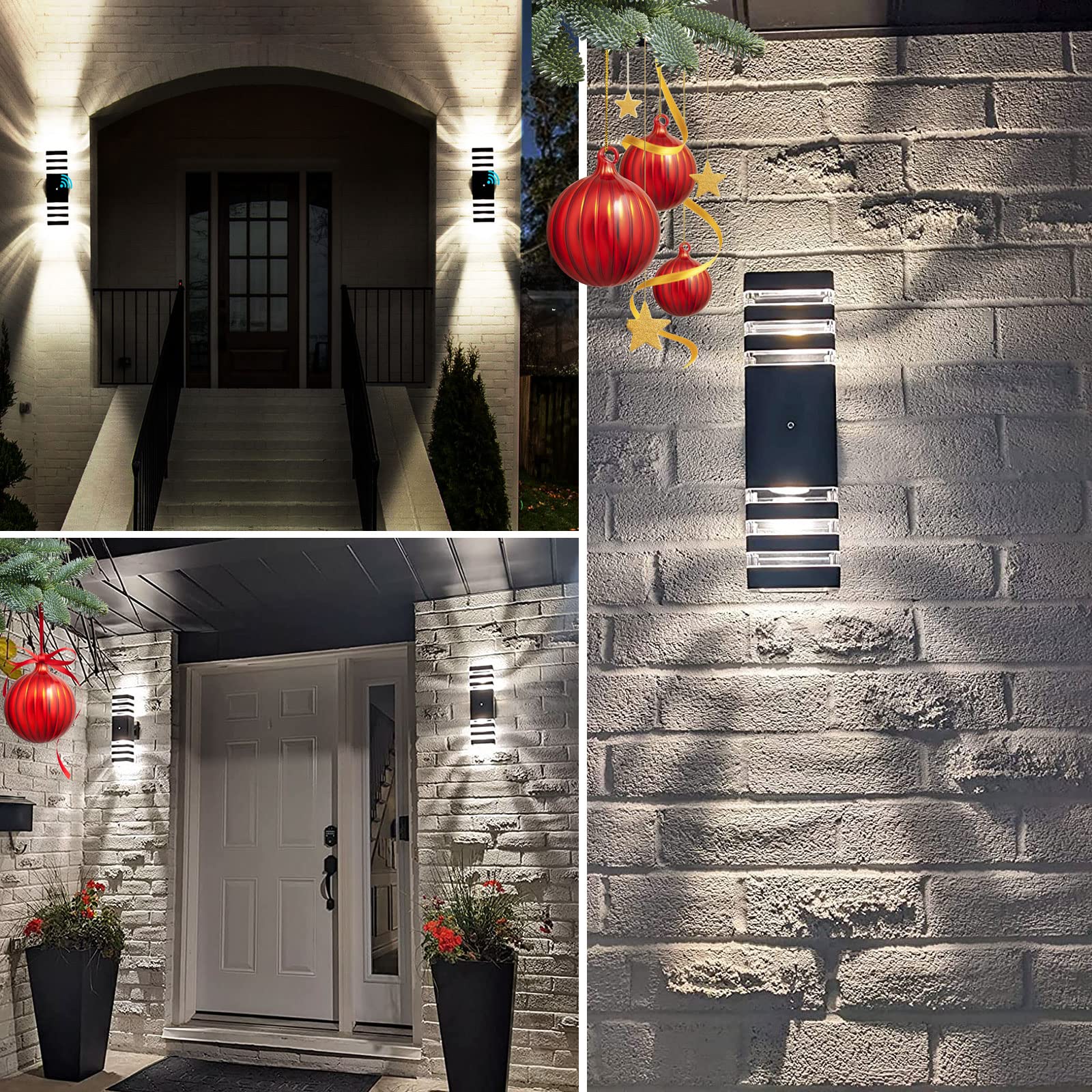 Tewei dusk-to-dawn outdoor lights ideal for garage and porch use