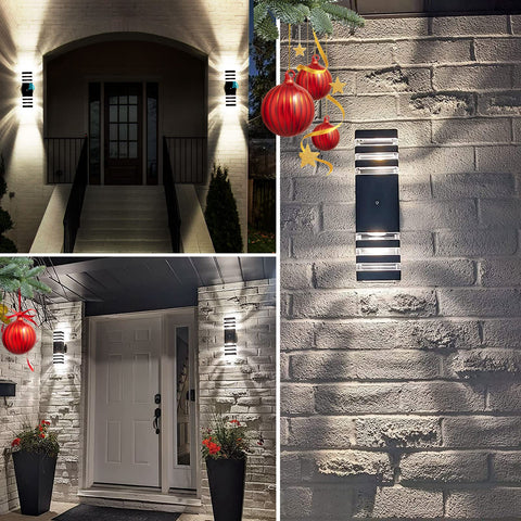 Tewei dusk-to-dawn outdoor lights ideal for garage and porch use