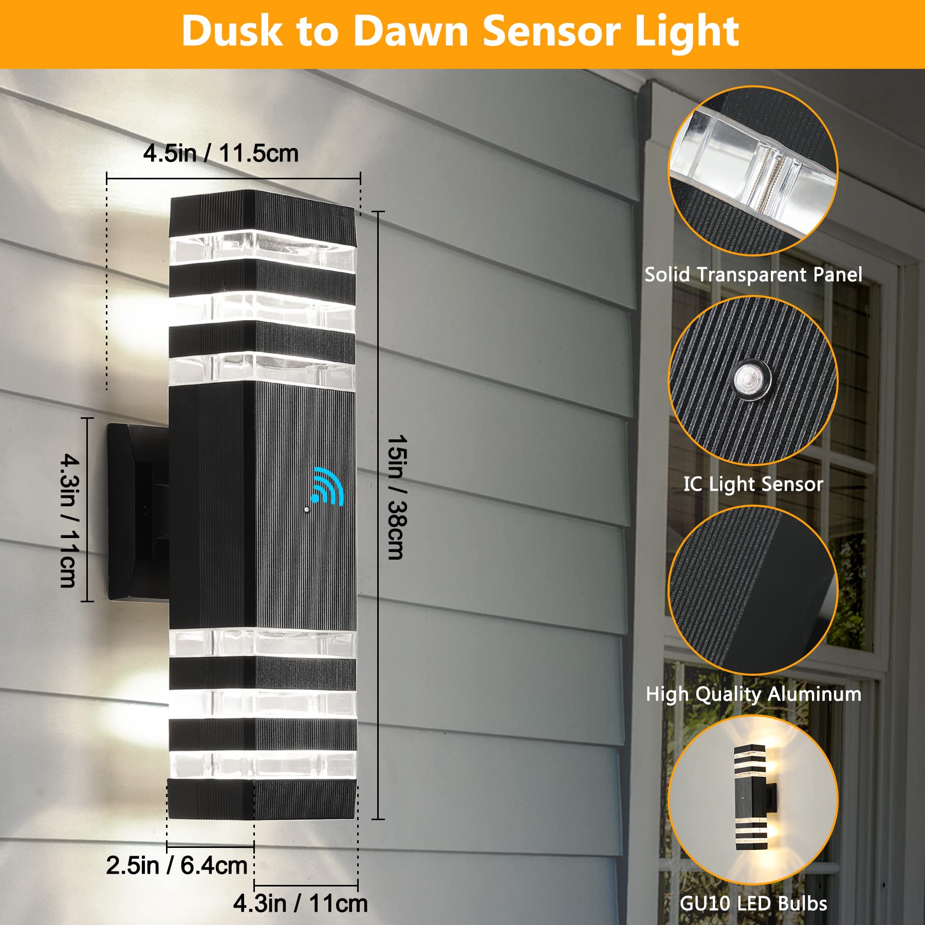 Tewei dusk-to-dawn outdoor lights installation guide for quick setup