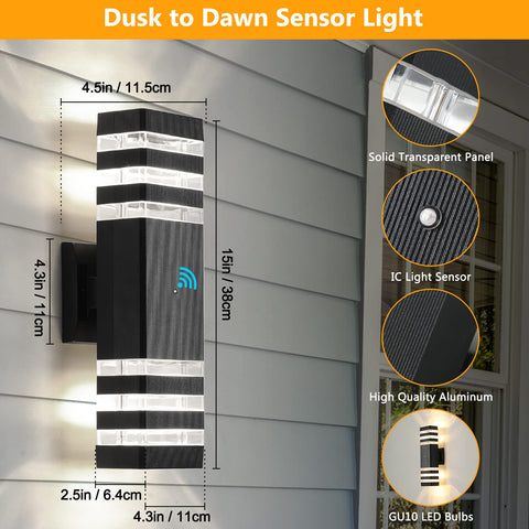 Tewei dusk-to-dawn outdoor lights installation guide for quick setup