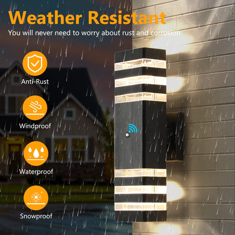 Tewei dusk-to-dawn outdoor lights sensor-activation provides hands-free night lighting