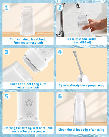 texpot bidet suits women, men, and babies for hygiene