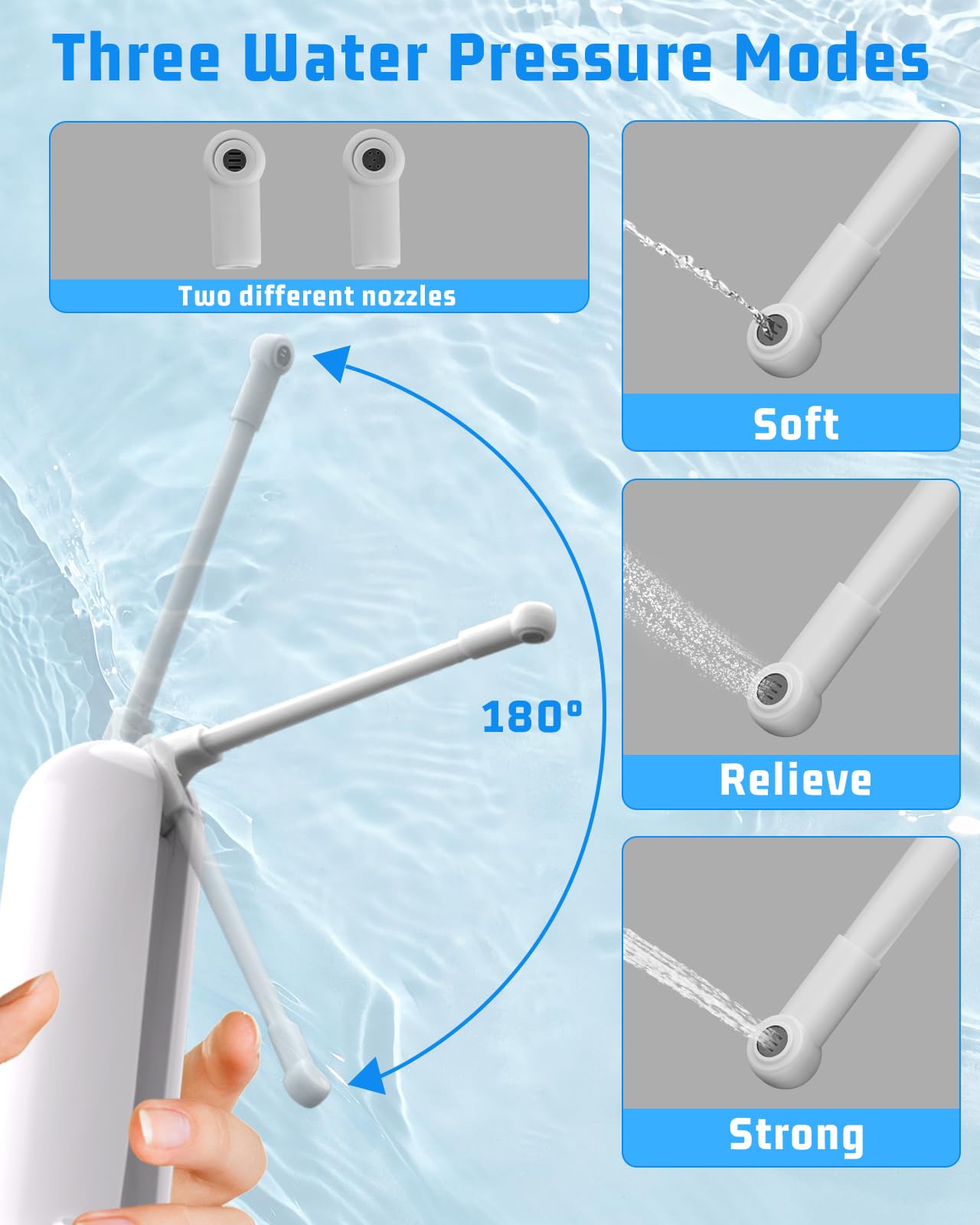 texpot bidet rechargeable battery with 800mAh for long trips