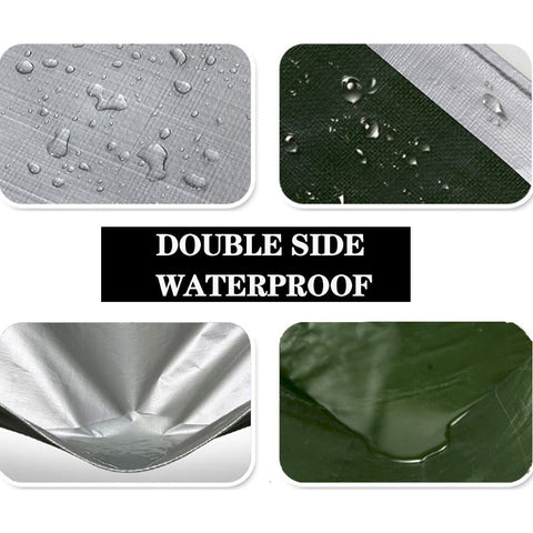TEZONG 8x8 tarp features sun protection coating to reduce UV exposure.