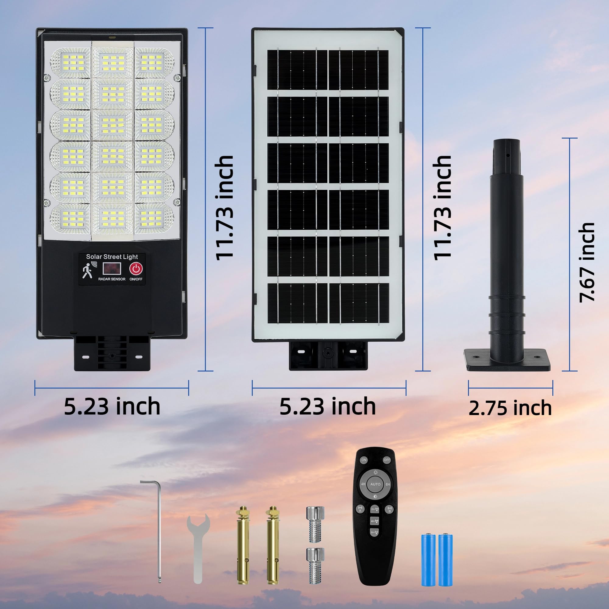 TFKK 5000mAh battery for extended nighttime brightness.
