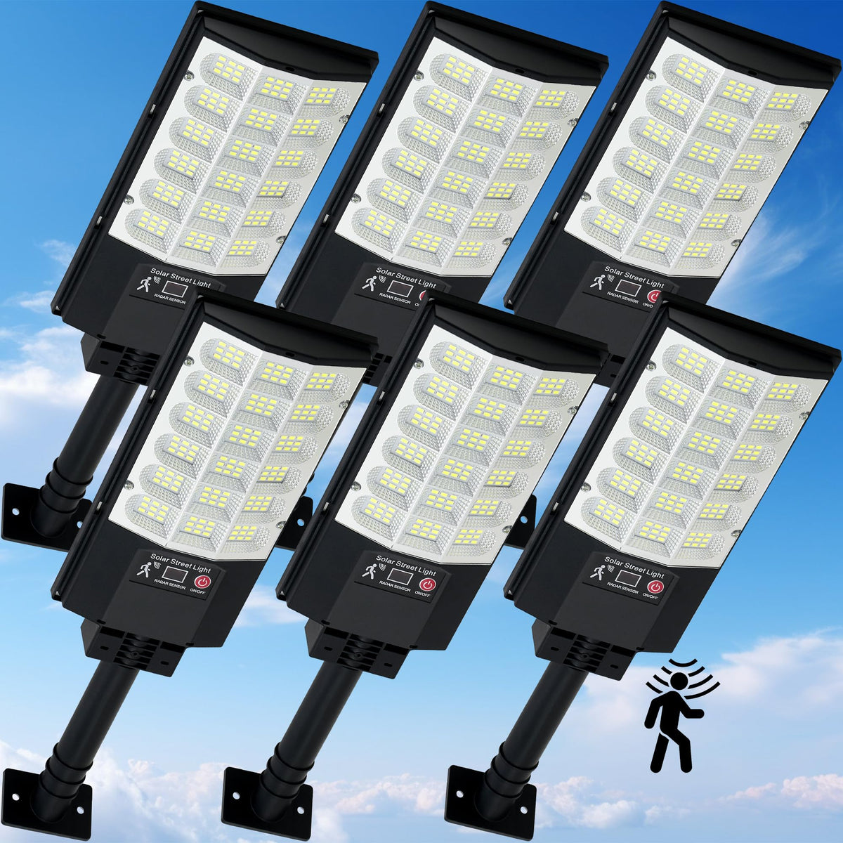TFKK solar street light provides bright, wide-area outdoor illumination for pathways.