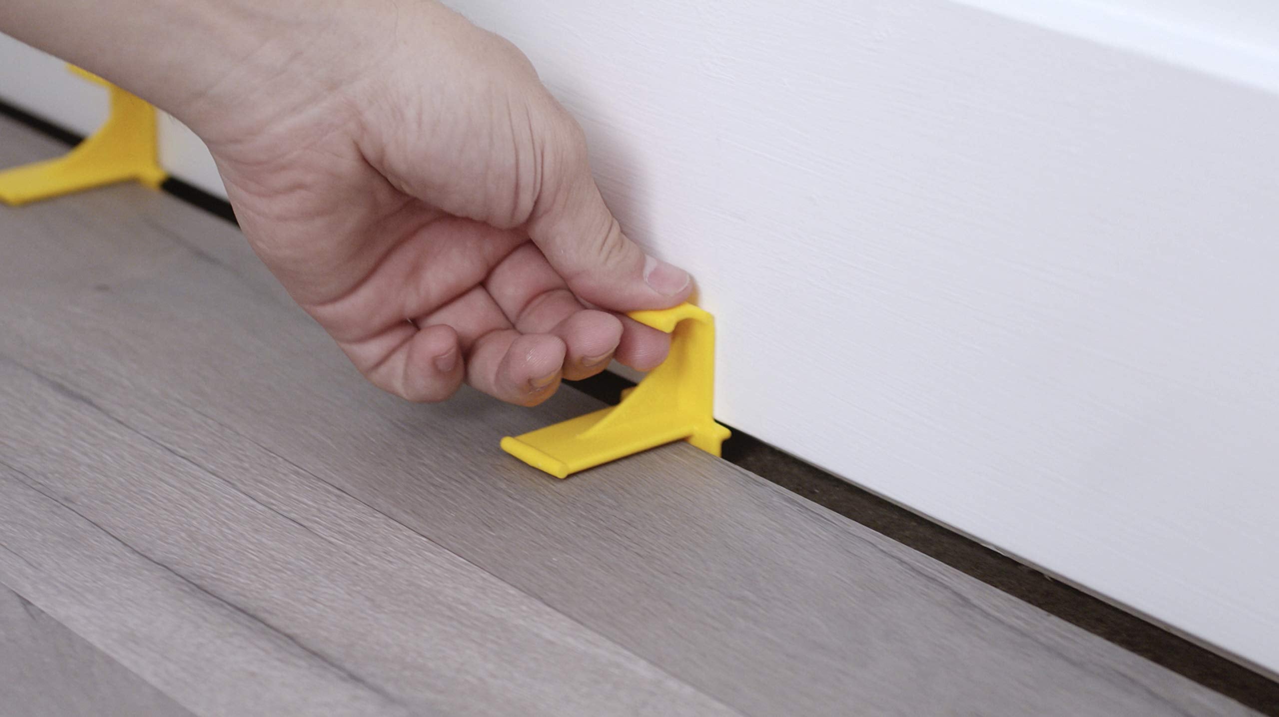 TFloor spacers enable quick, DIY-friendly floating floor installation.